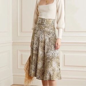 Faithful The Brand | Luda Leopard Midi Skirt